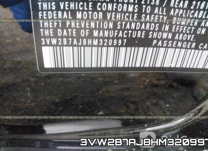 3VW2B7AJ8HM320997 фото 10