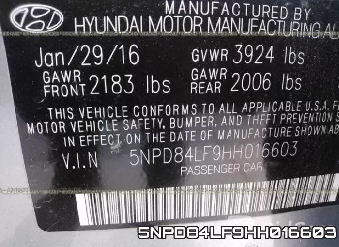 5NPD84LF9HH016603 фото 10