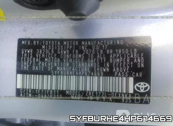 5YFBURHE4HP674669 фото 10