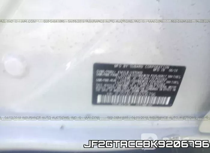 JF2GTACC8K9206796 фото 10