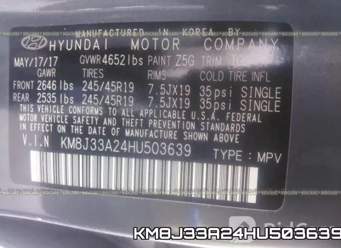 KM8J33A24HU503639 фото 10