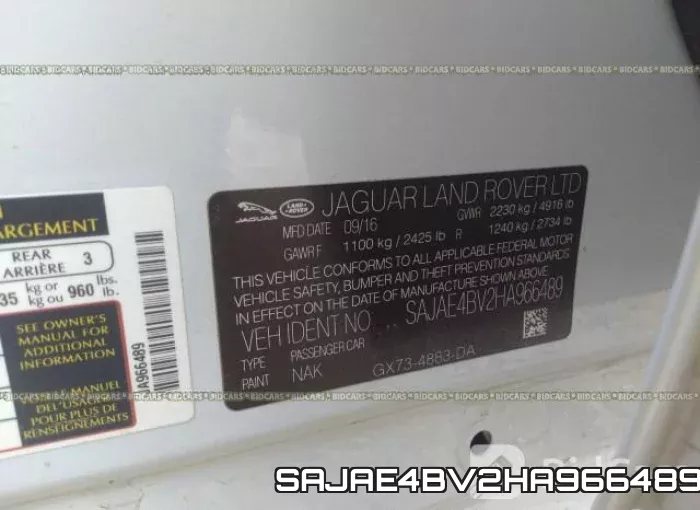 SAJAE4BV2HA966489 фото 10