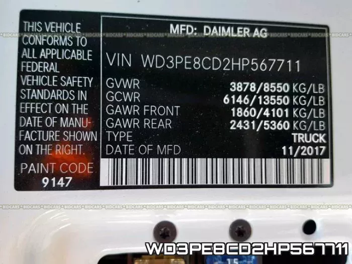 WD3PE8CD2HP567711 фото 2