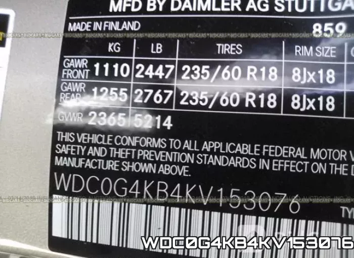 WDC0G4KB4KV153076 фото 10