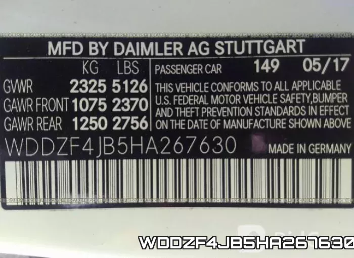 WDDZF4JB5HA267630 фото 10