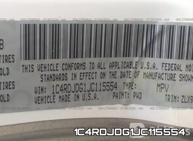 1C4RDJDG1JC115554 фото 10