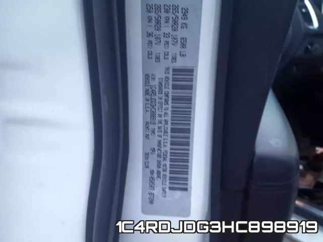 1C4RDJDG3HC898919 фото 2