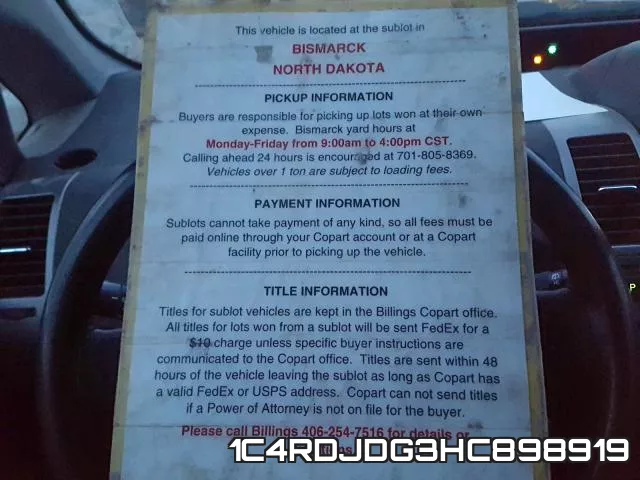 1C4RDJDG3HC898919 фото 10