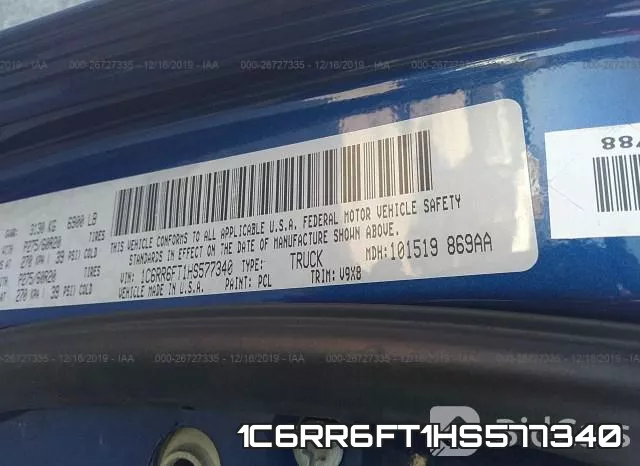 1C6RR6FT1HS577340 фото 10