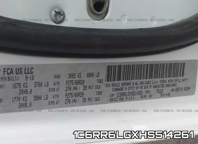 1C6RR6LGXHS514261 фото 10