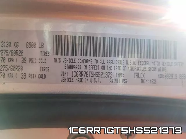 1C6RR7GT5HS521373 фото 2