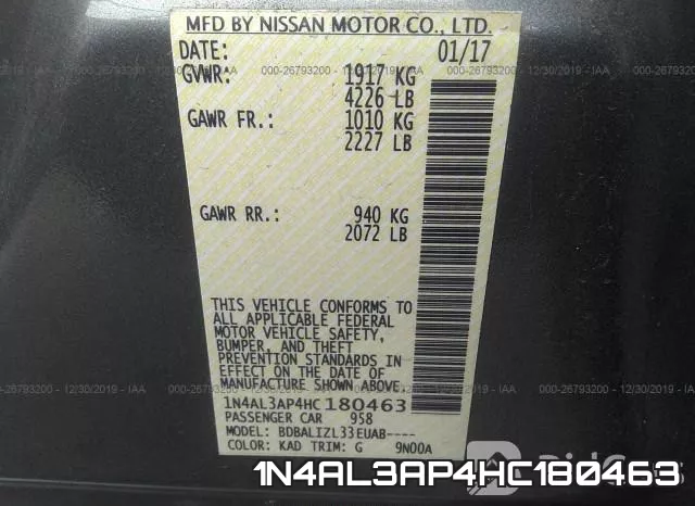 1N4AL3AP4HC180463 фото 10