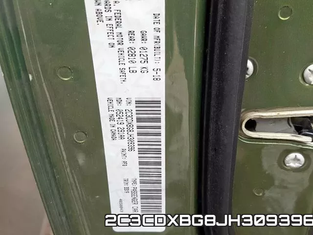 2C3CDXBG8JH309396 фото 2