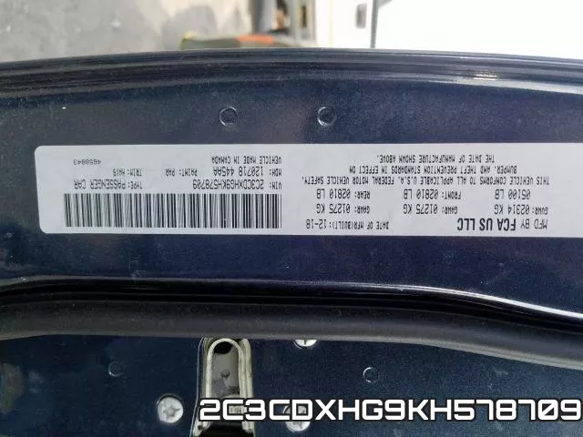 2C3CDXHG9KH578709 фото 2