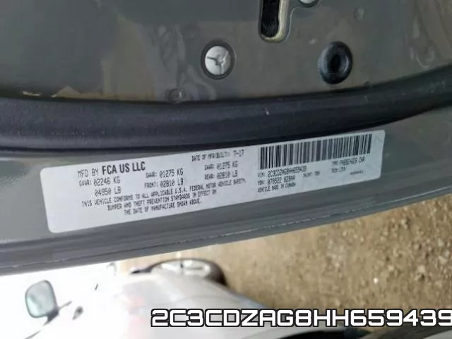 2C3CDZAG8HH659439 фото 2