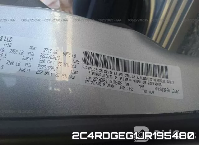 2C4RDGEG1JR195480 фото 10