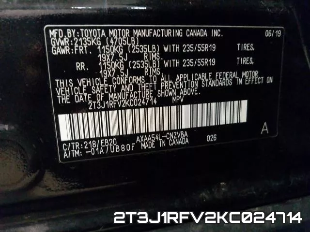2T3J1RFV2KC024714 фото 2