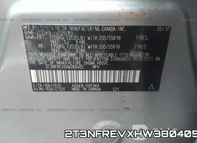 2T3NFREVXHW380405 фото 10