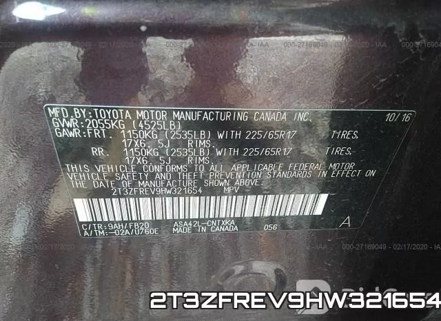 2T3ZFREV9HW321654 фото 10