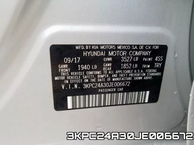 3KPC24A30JE006672 фото 2