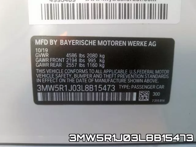 3MW5R1J03L8B15473 фото 2