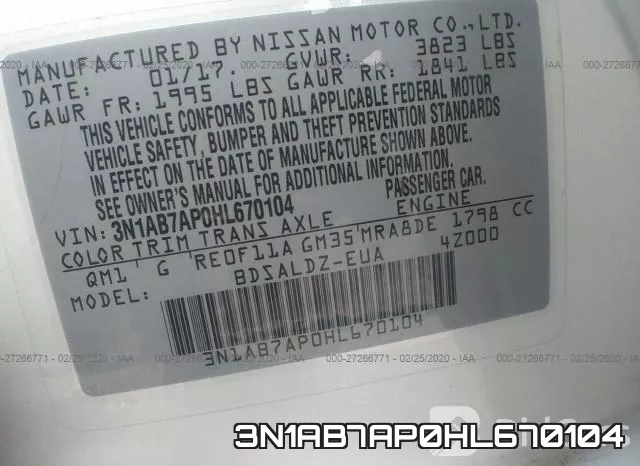 3N1AB7AP0HL670104 фото 10
