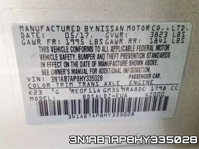 3N1AB7AP8HY335028 фото 2