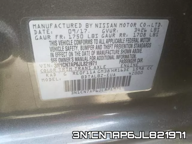 3N1CN7AP6JL821971 фото 2