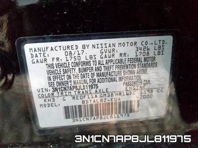 3N1CN7AP8JL811975 фото 2