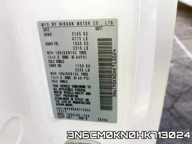3N6CM0KN0HK713024 фото 2
