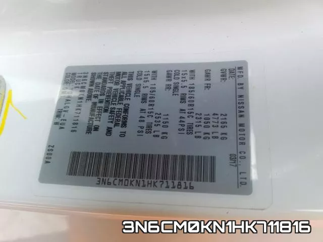 3N6CM0KN1HK711816 фото 2