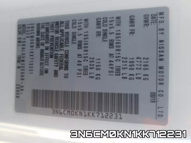 3N6CM0KN1KK712231 фото 2