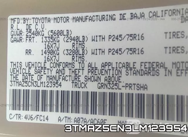 3TMAZ5CN3LM123954 фото 10