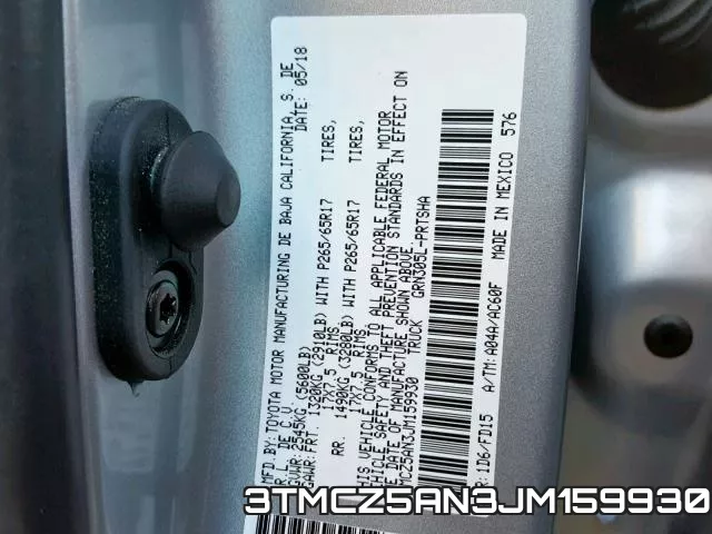 3TMCZ5AN3JM159930 фото 2