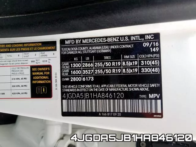 4JGDA5JB1HA846120 фото 2