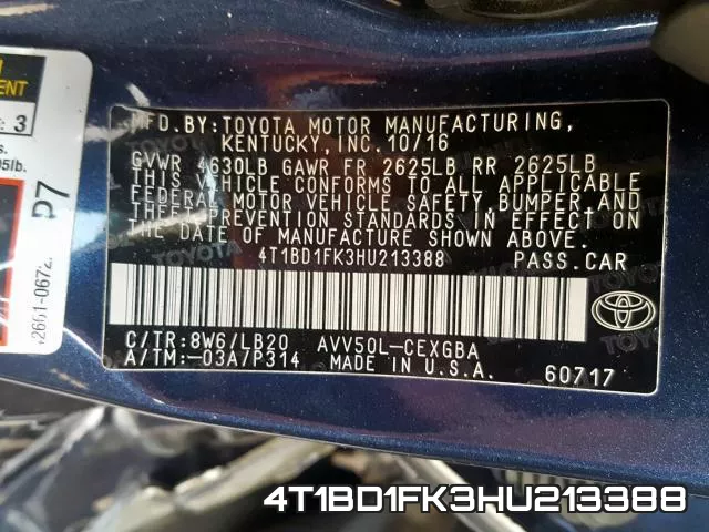 4T1BD1FK3HU213388 фото 2