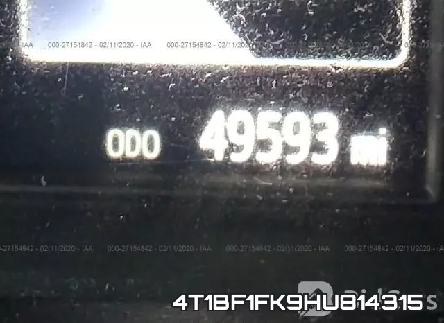4T1BF1FK9HU814315 фото 8