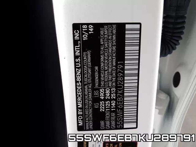 55SWF6EB7KU289791 фото 2