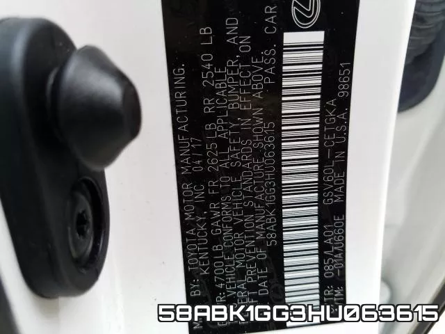 58ABK1GG3HU063615 фото 2