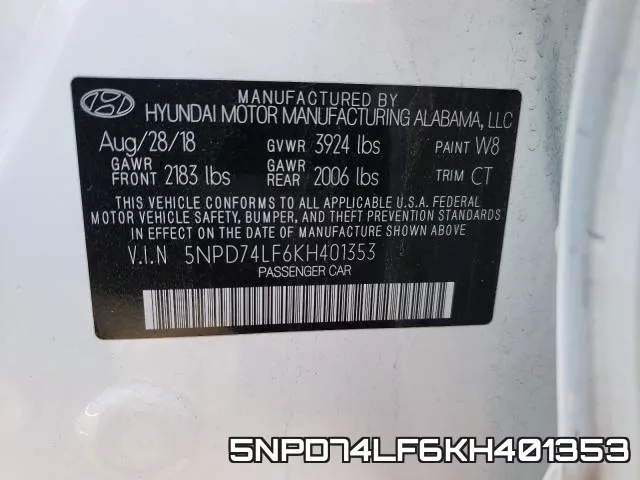 5NPD74LF6KH401353 фото 2