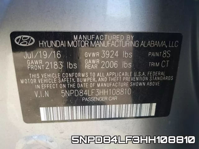 5NPD84LF3HH108810 фото 2