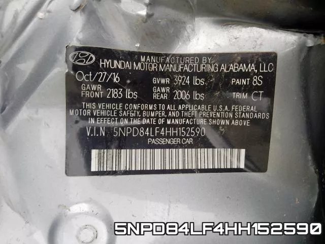 5NPD84LF4HH152590 фото 2