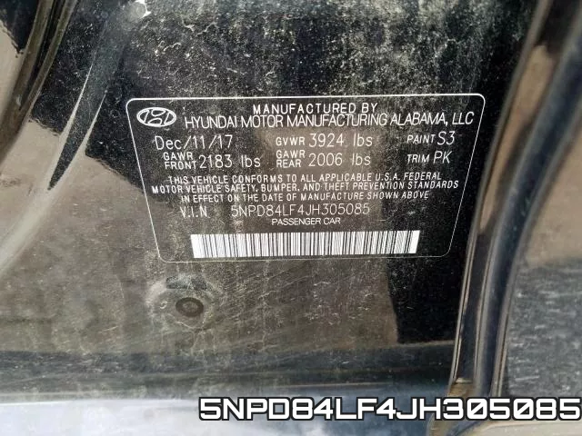 5NPD84LF4JH305085 фото 2