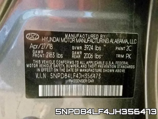 5NPD84LF4JH356473 фото 2