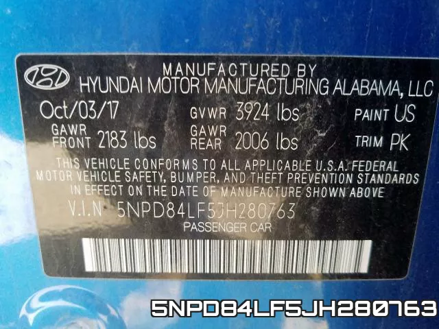 5NPD84LF5JH280763 фото 2