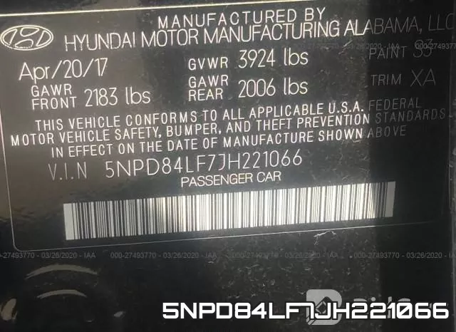 5NPD84LF7JH221066 фото 10