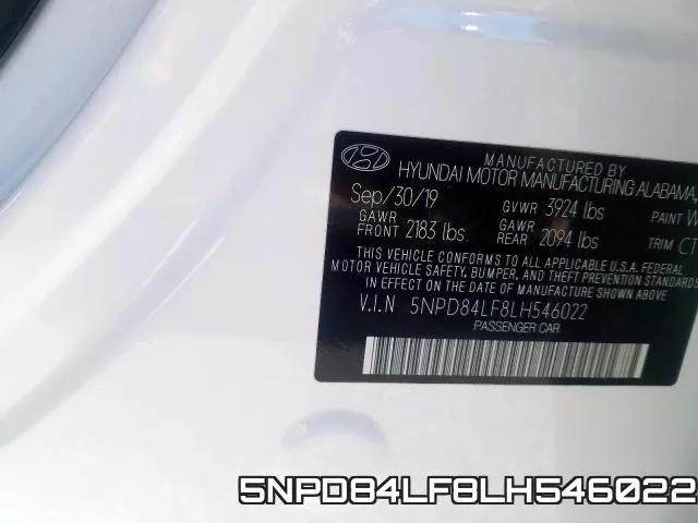 5NPD84LF8LH546022 фото 2