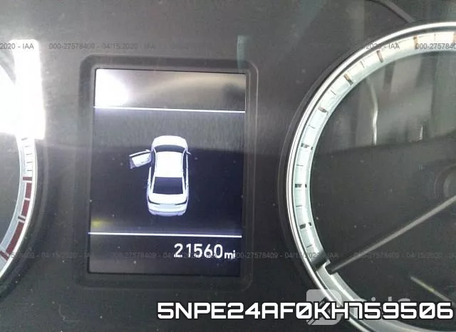 5NPE24AF0KH759506 фото 8