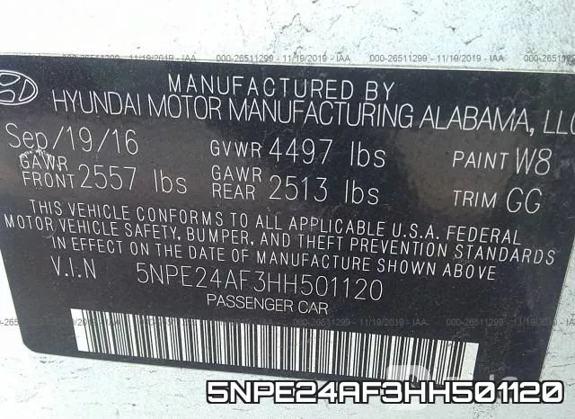 5NPE24AF3HH501120 фото 10