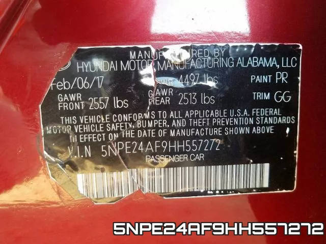 5NPE24AF9HH557272 фото 2
